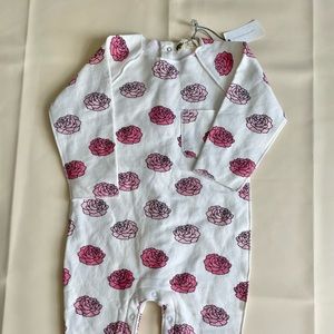 Monica and Andy Organic Baby Girl Fleece Romper